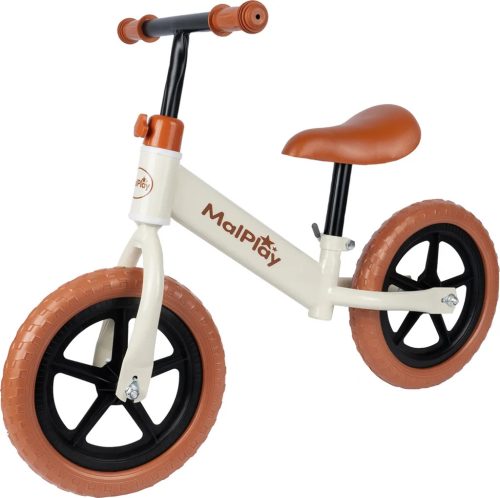 Futóbicikli krém-barna Malplay