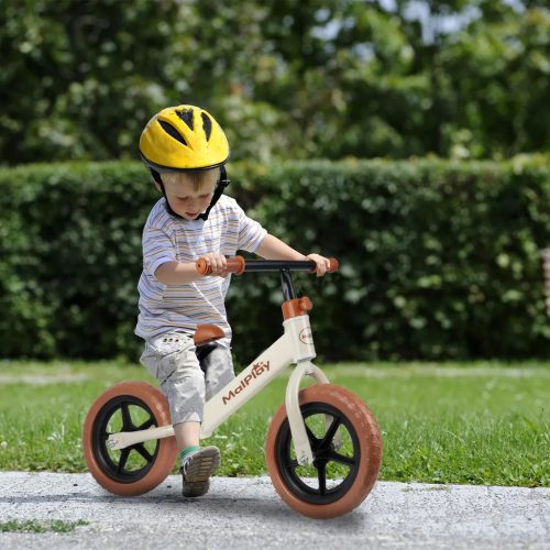 Futóbicikli krém-barna Malplay