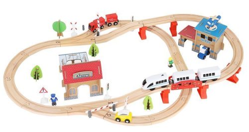 Fa vonat nagy készlet