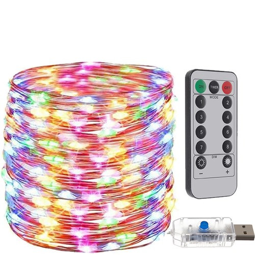 Karácsonyi fényfüzér 300 LED USB távirányítható többszínű