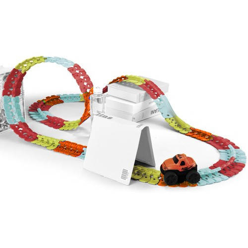 Rugalmas versenypálya autóval 193 db-os készlet