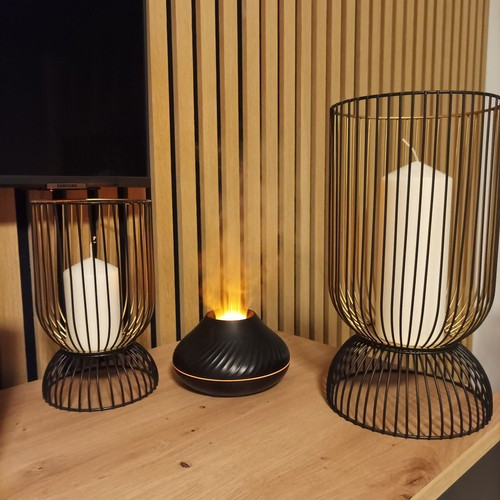 Illóolaj párologtató - kicsi, fekete