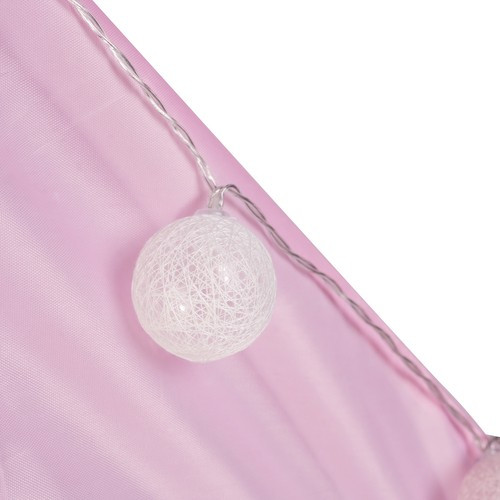 Szögletes gyerek sátor világítással - pink