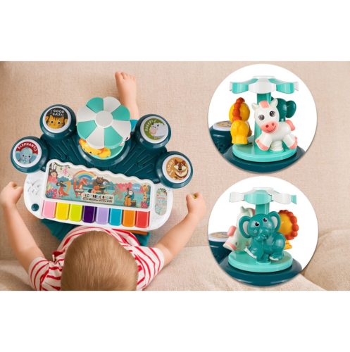 Interaktív asztal szintetizátorral és dobbal