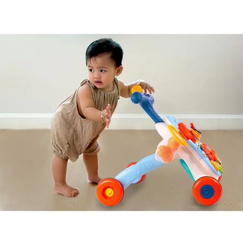 Bébi járássegítő levehető oktató asztallal 2in1