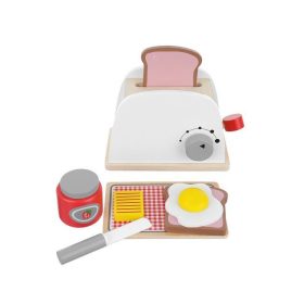 Reggeliző játékszett fából