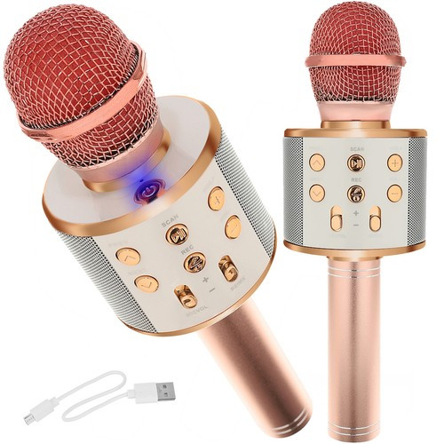 Karaoke mikrofon világos pink