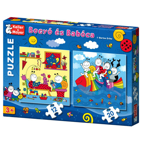 Bogyó és Babóca: Szivárványhal 12 és 20 db-os puzzle