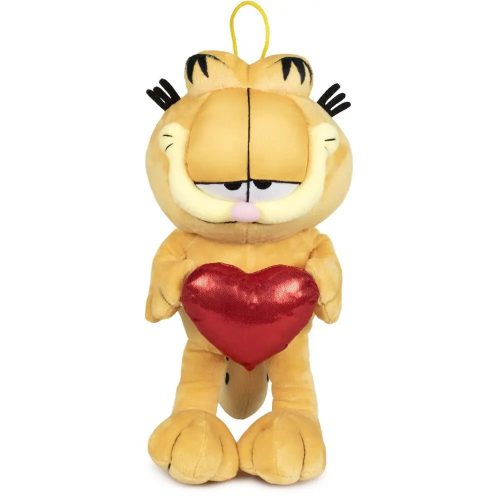 Garfield álló plüss 30cm szívvel