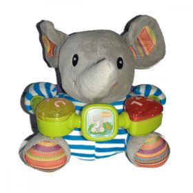 Zenélő Baby elefánt plüss 20cm 