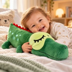 Fekvő krokodil plüss Fisher Price 30cm