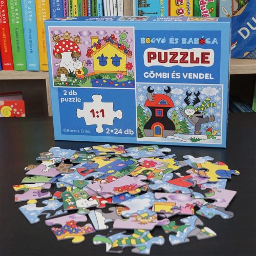 Puzzle Gömbi és Vendel 2*24 db