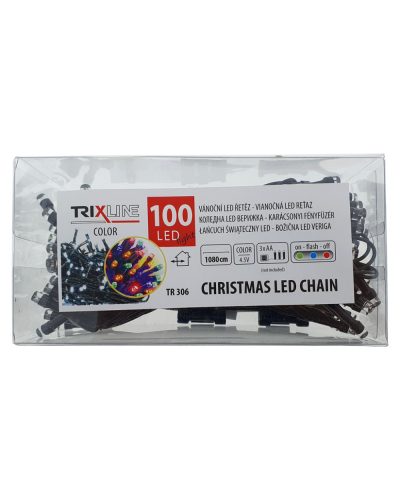 Karácsonyi LED füzér 100LED színes