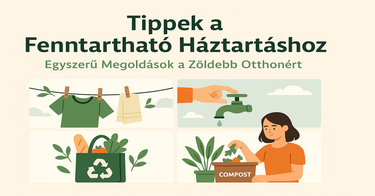 Tippek a Fenntartható Háztartáshoz: Egyszerű Megoldások a Zöldebb Otthonért